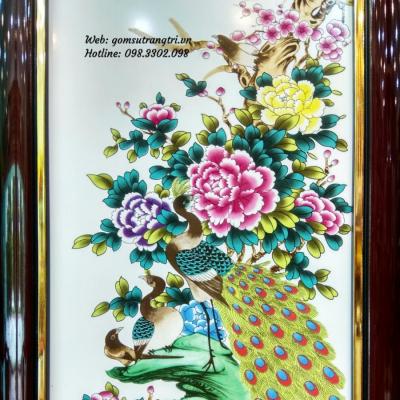 Tranh Sứ Tứ Quý Mã TL012